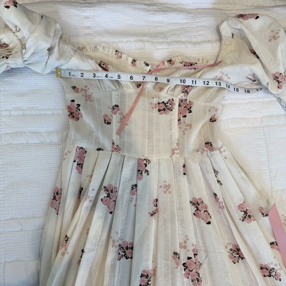 [ON HOLD NOT FOR SALE] Floral Off-Shoulder Dress - Picture 12 of 14